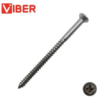 Cross Recessed Single Countersunk Head Stainless Steel Screw