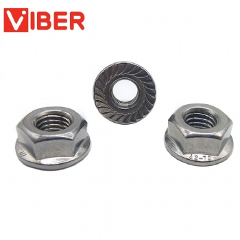 Nut with flange DIN6923