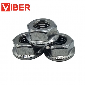 Nut with flange DIN6923