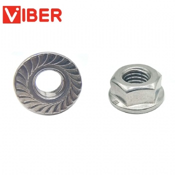 Nut with flange DIN6923