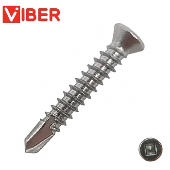 Square Drive Flat Countersunk Head Self Drilling Screw
