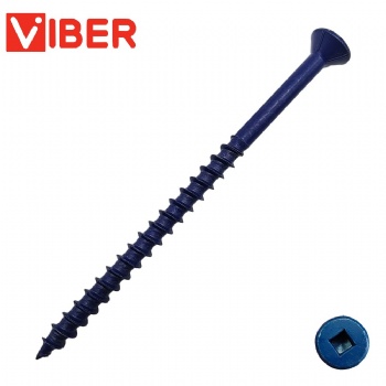 Square Drive Countersunk Head Chipboard Screw With 4 Ribs