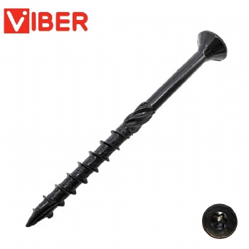 Steel Black Zinc Resistant Long Torx Drive Exterior Deck Screw