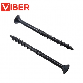 Steel Black Zinc Resistant Long Torx Drive Exterior Deck Screw