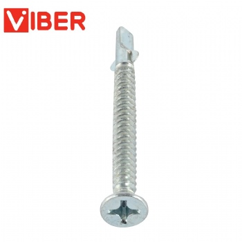 Flat Head Self Drilling Screw with Wings