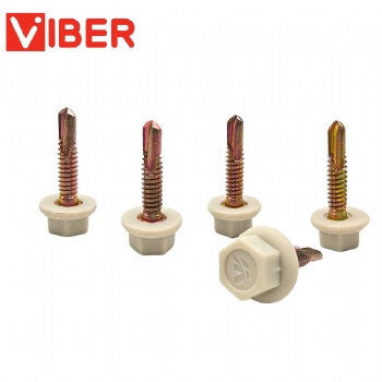 Hex Head Self Drilling Screw With Plastic Cap
