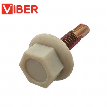 Hex Head Self Drilling Screw With Plastic Cap