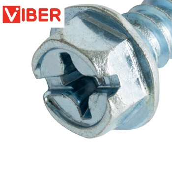 Phillips Slotted Hex Washer Head Sheet Metal Screw