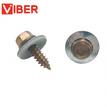 Israel Yellow Zinc Self Tapping With Grey Bonded Washer