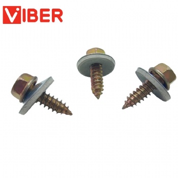 Israel Yellow Zinc Self Tapping With Grey Bonded Washer