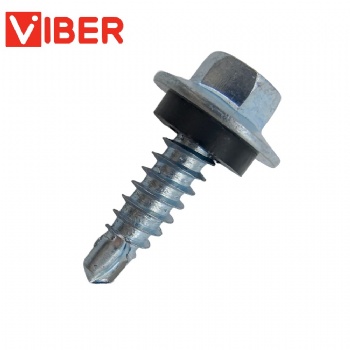 Large Flanged Self Drilling Screw With Washer PT2 Drillling Point