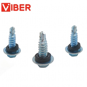 Large Flanged Self Drilling Screw With Washer PT2 Drillling Point