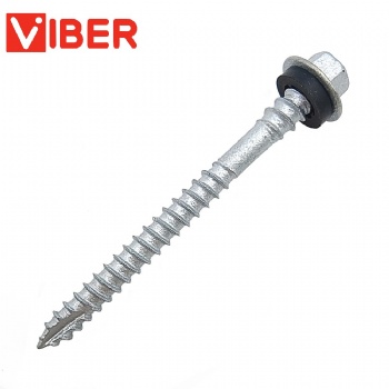 Mechanical Galvanizing Hex Flanged Head Double Thread Self Drilling Screw