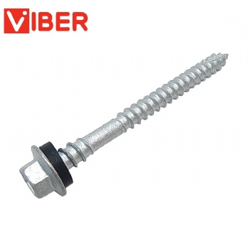 Mechanical Galvanizing Hex Flanged Head Double Thread Self Drilling Screw