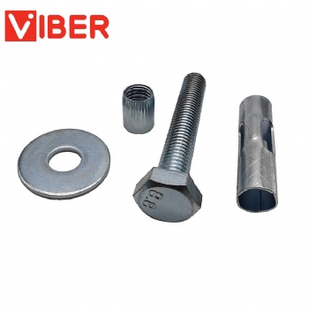 Sleeve Anchor With Hex Bolt And Big Flat Washer