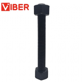 Double Ended Stud Bolt with Heavy Duty Hex Nuts